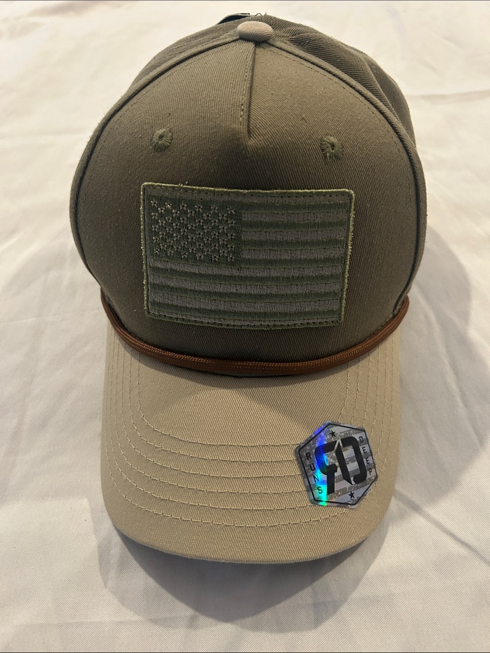 Olive & Khaki Tactical Patch Cap - Men
